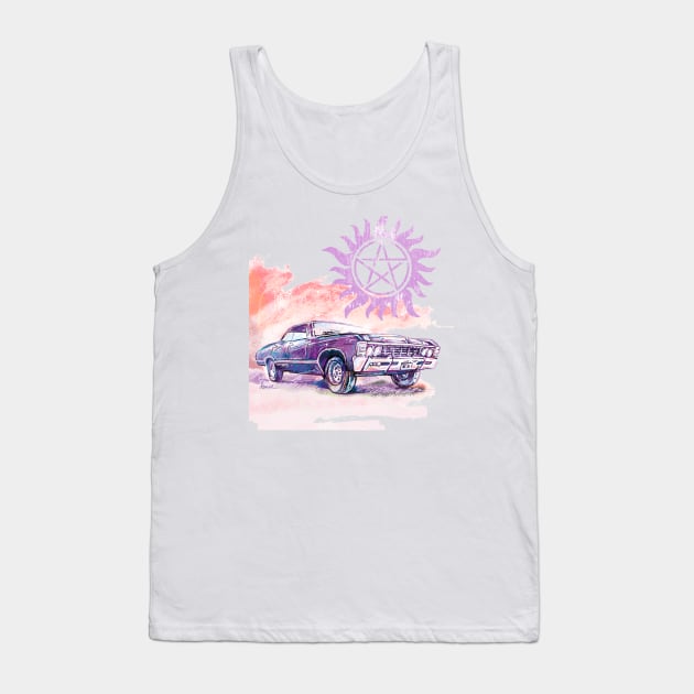 Bright 67 Impala Tank Top by ArtsyDenise